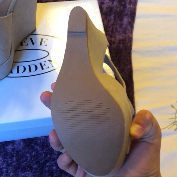 Grey strapped wedges - Picture 4 of 5